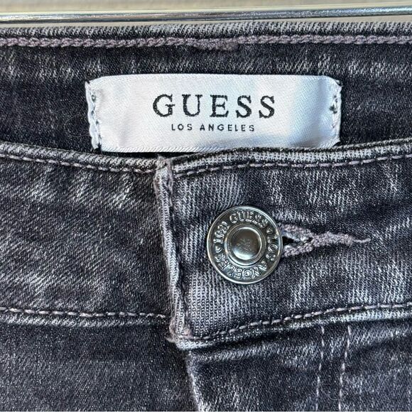 Guess Skinny Black Jeans Mid Rise Size 25 - Picture 12 of 15